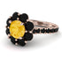 Glamorous Citrine Halo Engagement Ring - Amaya No. 608 image 1
