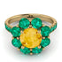Glamorous Citrine Halo Engagement Ring - Amaya No. 604 image 2