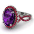 Glamorous Oval Amethyst Ring - Jordyn No. 312 image 1