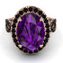 Glamorous Oval Amethyst Ring - Jordyn No. 308 image 3