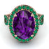 Glamorous Oval Amethyst Ring - Jordyn No. 305 image 3