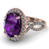 Glamorous Oval Amethyst Ring - Jordyn No. 302 image 1