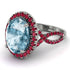 Glamorous Oval Aquamarine Ring - Jordyn No. 412 image 1
