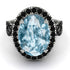 Glamorous Oval Aquamarine Ring - Jordyn No. 409 image 3