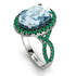 Glamorous Oval Aquamarine Ring - Jordyn No. 406 image 2