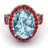 Glamorous Oval Aquamarine Ring - Jordyn No. 411 image 3