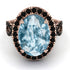 Glamorous Oval Aquamarine Ring - Jordyn No. 408 image 3