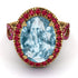 Glamorous Oval Aquamarine Ring - Jordyn No. 410 image 3