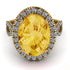 Glamorous Oval Citrine Ring - Jordyn No. 601 image 3