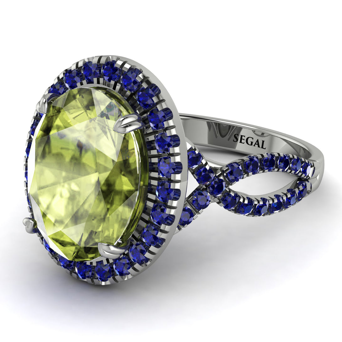 Glamorous Oval Peridot Ring - Jordyn No. 815