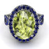 Glamorous Oval Peridot Ring - Jordyn No. 815 image 3