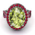 Glamorous Oval Peridot Ring - Jordyn No. 812 image 3