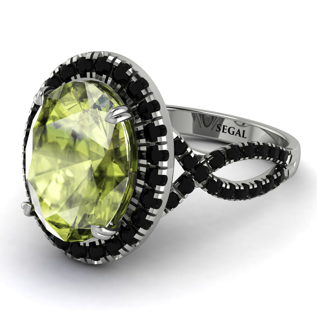 Glamorous Oval Peridot Ring - Jordyn No. 809