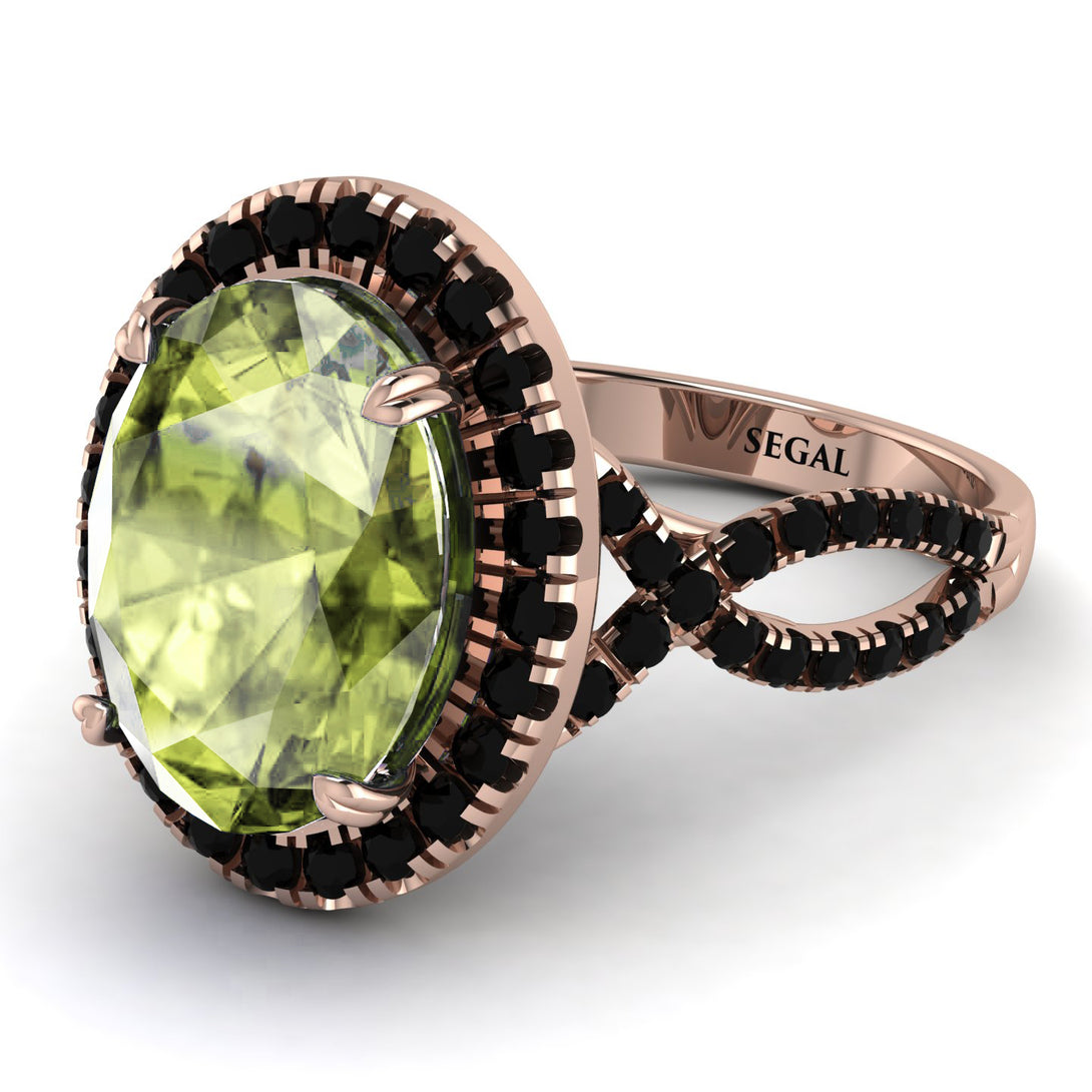 Glamorous Oval Peridot Ring - Jordyn No. 808