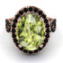 Glamorous Oval Peridot Ring - Jordyn No. 808 image 3