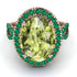 Glamorous Oval Peridot Ring - Jordyn No. 805 image 3