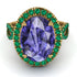 Glamorous Oval Tanzanite Ring - Jordyn No. 204 image 3