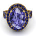 Glamorous Oval Tanzanite Ring - Jordyn No. 213 image 3