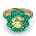 Glamorous Peridot Halo Engagement Ring - Amaya No. 704 image 2