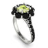 Glamorous Peridot Halo Engagement Ring - Amaya No. 709 image 4