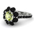 Glamorous Peridot Halo Engagement Ring - Amaya No. 709 image 1
