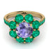 Glamorous Tanzanite Halo Engagement Ring - Amaya No. 204 image 2