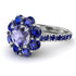 Glamorous Tanzanite Halo Engagement Ring - Amaya No. 215 image 1