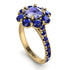Glamorous Tanzanite Halo Engagement Ring - Amaya No. 213 image 2