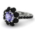 Glamorous Tanzanite Halo Engagement Ring - Amaya No. 209 image 1