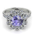 Glamorous Tanzanite Halo Engagement Ring - Amaya No. 203 image 2