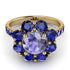 Glamorous Tanzanite Halo Engagement Ring - Amaya No. 213 image 3