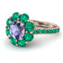 Glamorous Tanzanite Halo Engagement Ring - Amaya No. 205 image 1