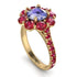 Glamorous Tanzanite Halo Engagement Ring - Amaya No. 210 image 3