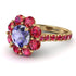 Glamorous Tanzanite Halo Engagement Ring - Amaya No. 210 image 1