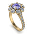 Glamorous Tanzanite Halo Engagement Ring - Amaya No. 201 image 3