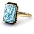 Halo Emerald Cut Aquamarine Engagement Ring - Izabella No. 407 image 3