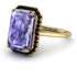 Halo Emerald Cut Tanzanite Engagement Ring - Izabella No. 207 image 3