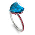 Heart Shape Blue Topaz Ring - Noelle No. 512 image 2