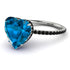 Heart Shape Blue Topaz Ring - Noelle No. 509 image 1