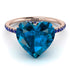 Heart Shape Blue Topaz Ring - Noelle No. 514 image 3