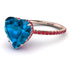 Heart Shape Blue Topaz Ring - Noelle No. 511 image 1