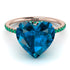 Heart Shape Blue Topaz Ring - Noelle No. 505 image 3
