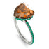 Heart Shape Brown Diamond Ring - Noelle No. 1106 image 2