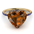 Heart Shape Brown Diamond Ring - Noelle No. 1113 image 2