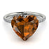 Heart Shape Brown Diamond Ring - Noelle No. 1103 image 3