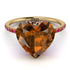 Heart Shape Brown Diamond Ring - Noelle No. 1110 image 3