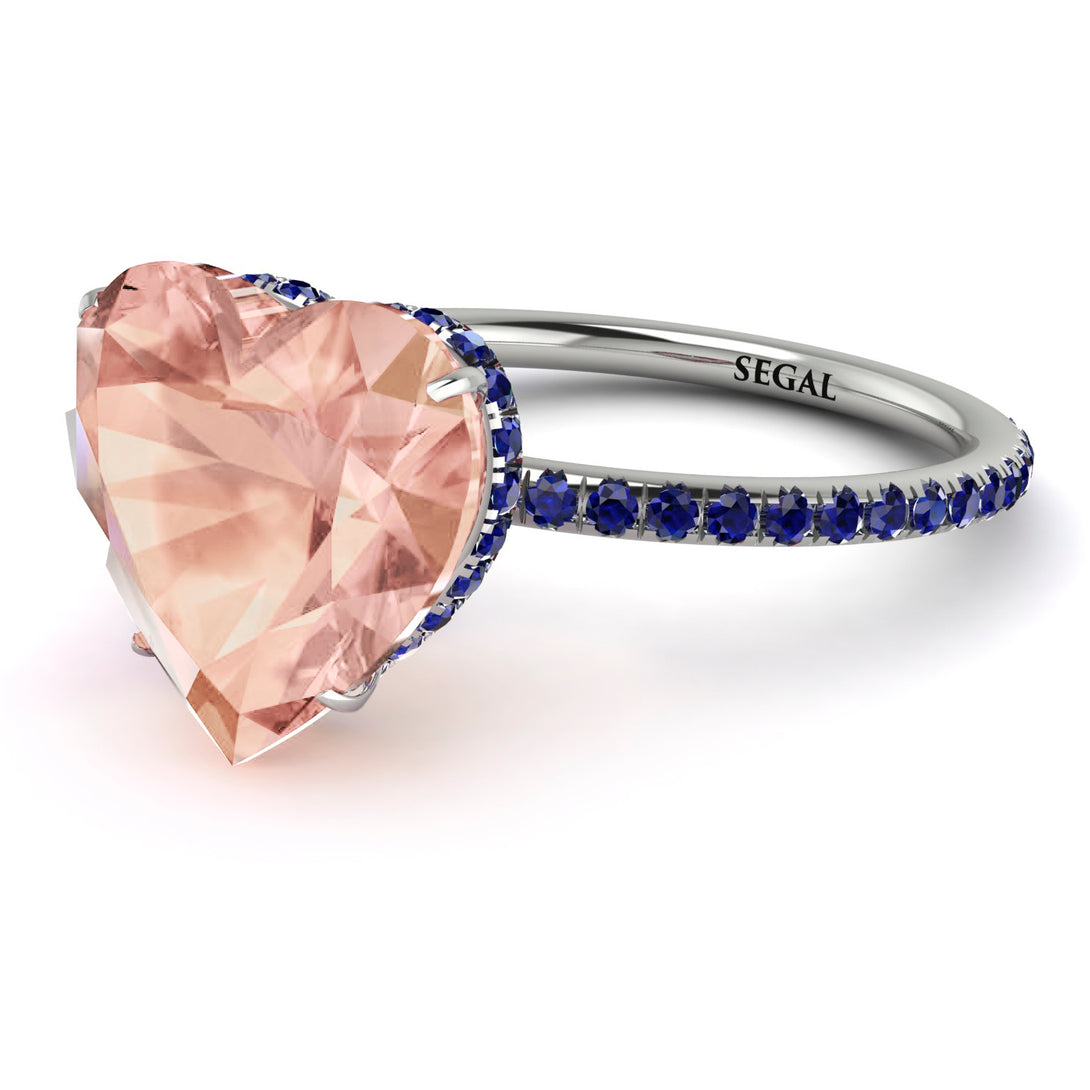 Heart Shape Morganite Ring - Noelle No. 915
