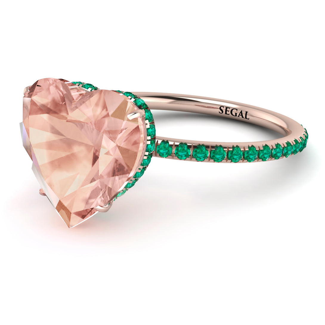Heart Shape Morganite Ring - Noelle No. 905