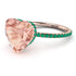 Heart Shape Morganite Ring - Noelle No. 905 image 1