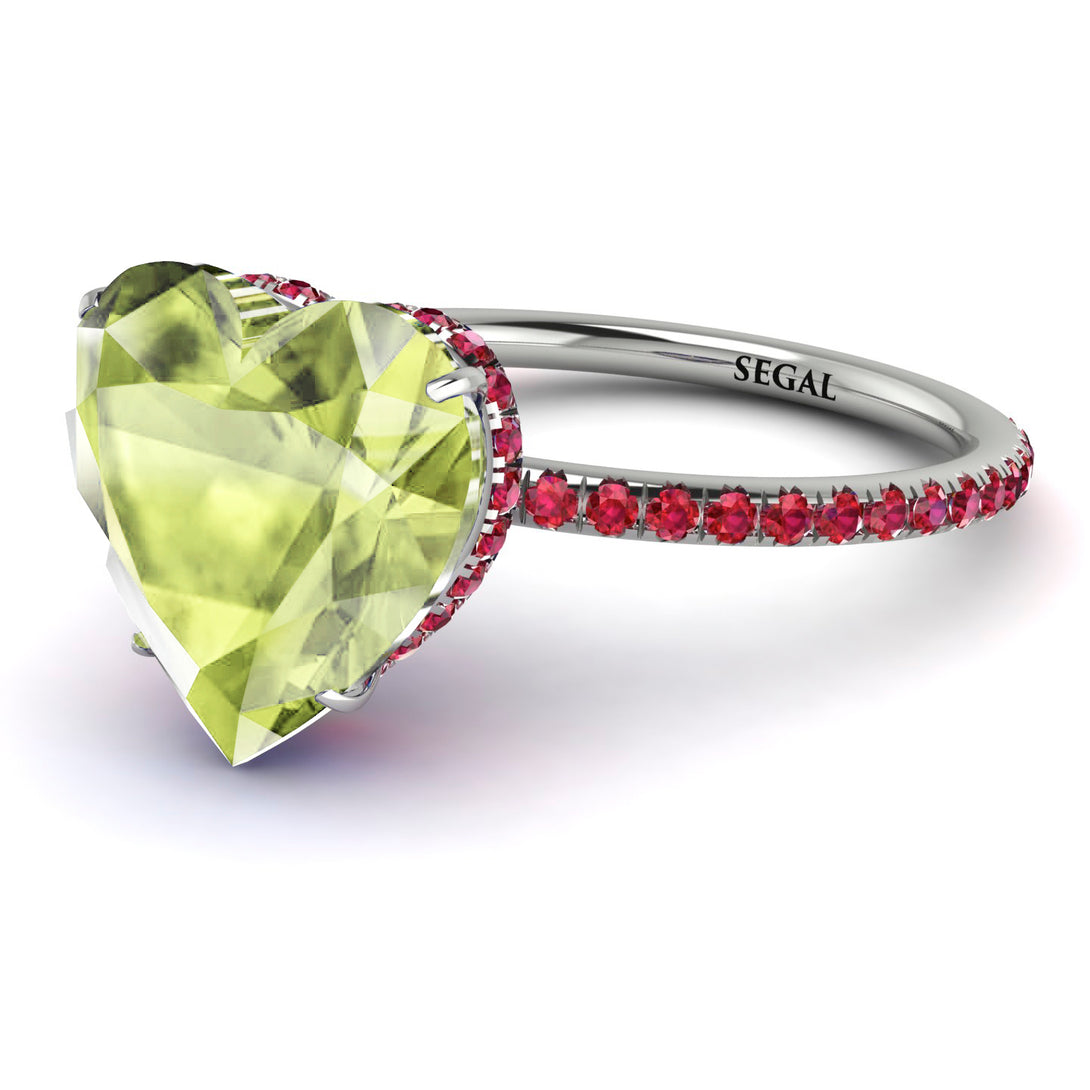 Heart Shape Peridot Ring - Noelle No. 712